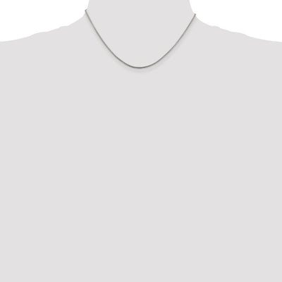 Sterling Silver Round Box Chain, 36 x 1.5mm