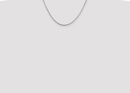 Sterling silver box link chain, further view