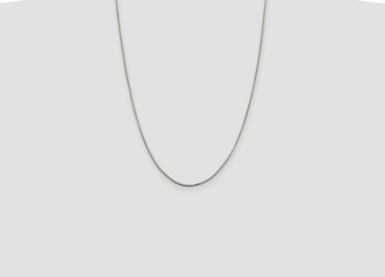 Sterling silver box link chain, additional view