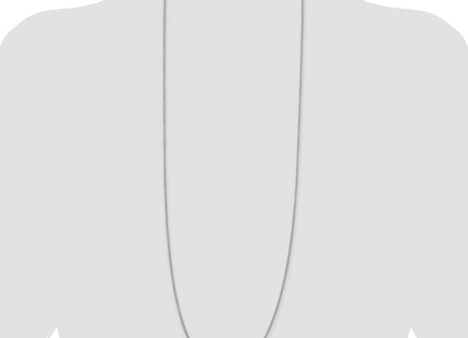 Sterling Silver Round Box Chain, 36 x 1.5mm