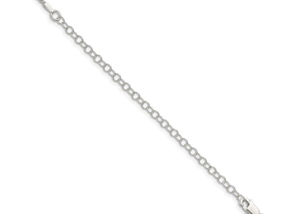 Sterling silver box link chain, additional view