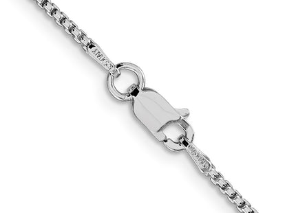 Sterling silver box link chain, another view