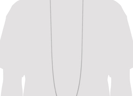 Sterling silver box link chain, additional view