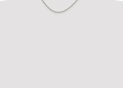 Sterling Silver Rhodium-plated Round Box Chain, 16 x 1.75mm