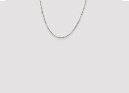 Sterling silver box link chain, additional view