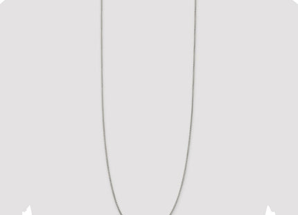 Sterling silver box link chain, further view
