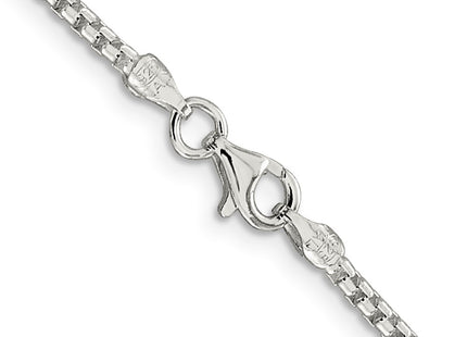 Sterling silver box link chain, another view
