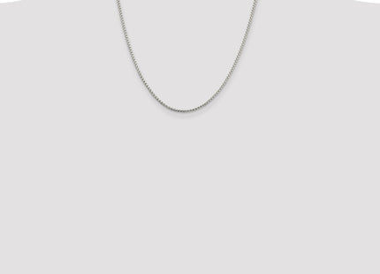 Sterling silver box link chain, additional view