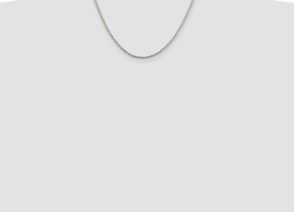 Sterling Silver Rhodium-plated Round Box Chain, 18 x 2mm