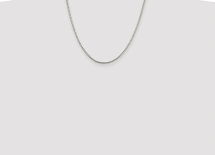 Sterling silver box link chain, additional view