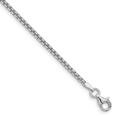 Sterling silver box link chain