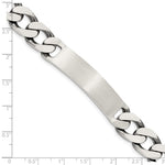 Sterling Silver 7. Engraveable Antiqued Curb Link ID Bracelet view 3