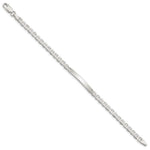 Sterling Silver Polished Engraveable Anchor Link ID Bracelet, 7 x 4mm view