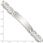 Sterling Silver 8. Polished Engraveable Anchor Link ID Bracelet view 5