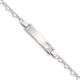 Sterling Silver Heart Baby ID Bracelet