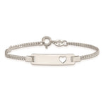 Sterling Silver Adjustable Baby ID Bracelet view 2