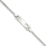 Sterling Silver Adjustable Baby ID Bracelet view 1