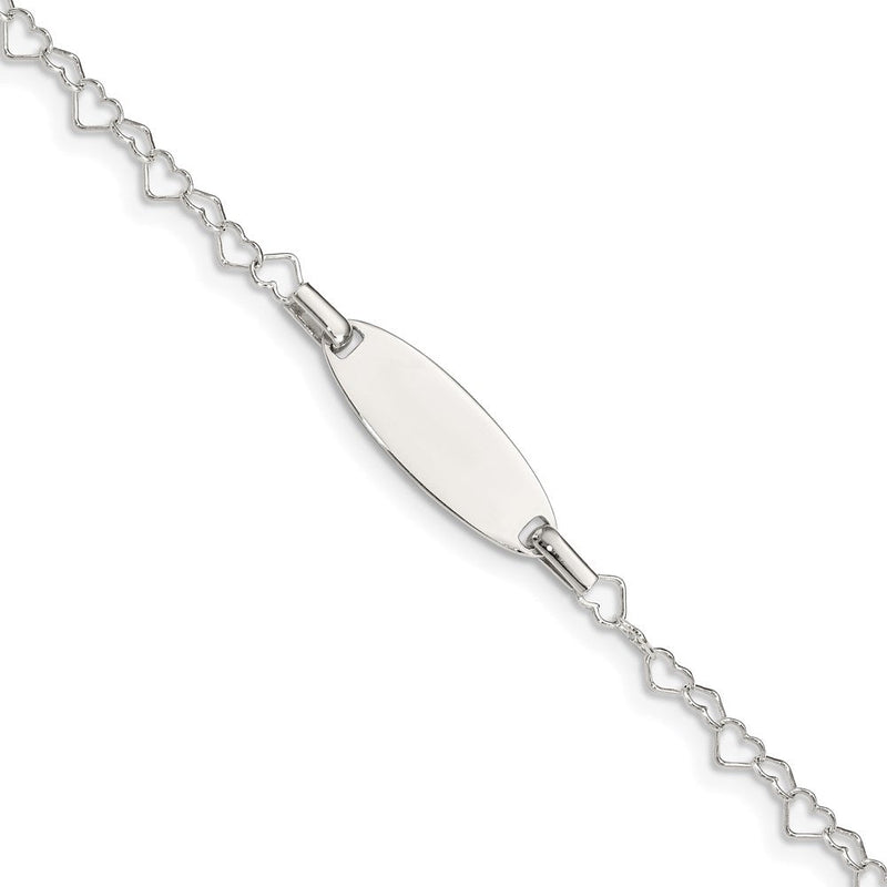 Sterling silver heart bracelet