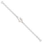 Sterling Silver Polished Angel Baby Engraveable ID Bracelet view