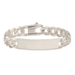 Sterling Silver Curb Link ID Bracelet, 7.5 x 6mm view