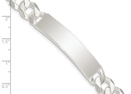 Sterling Silver Curb Link ID Bracelet (Style QID201-7.5)
