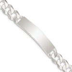 Sterling Silver Curb Link ID Bracelet, 7.5 x 10mm (-7.5) view
