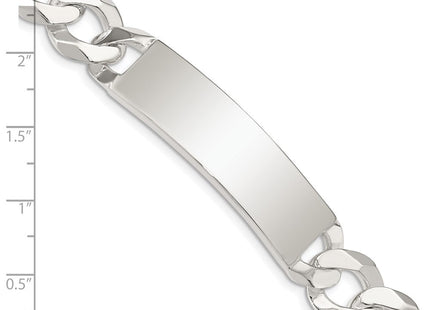 Sterling Silver Curb Link ID Bracelet (Style QID202-7.5)