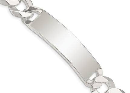 Sterling Silver Curb Link ID Bracelet (Style QID202-7.5)