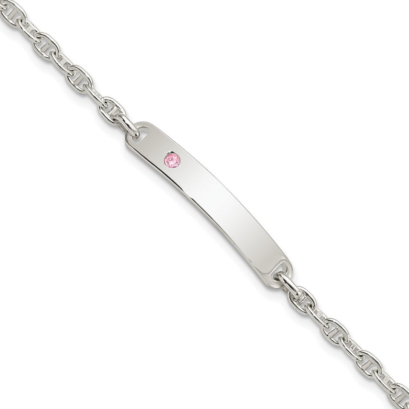 Sterling silver cubic zirconia bracelet
