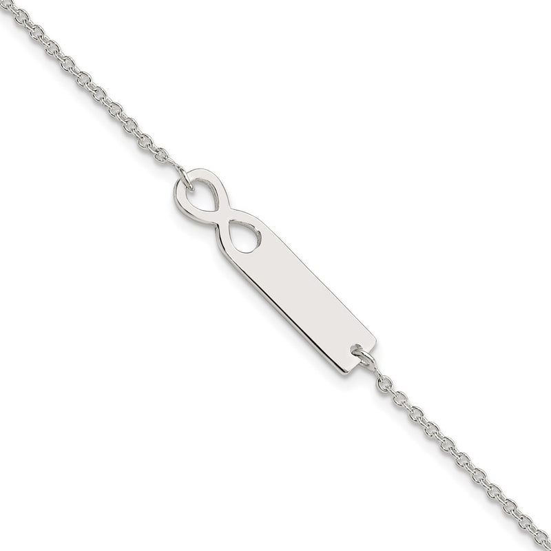 Sterling silver infinity bracelet