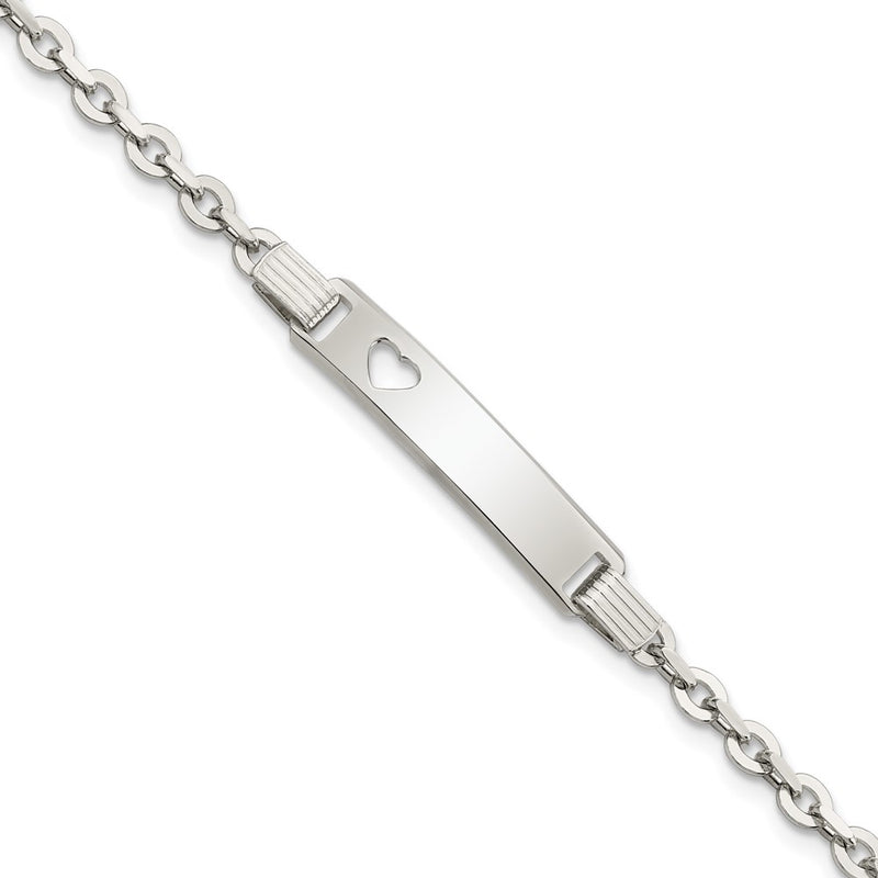 Sterling silver heart bracelet