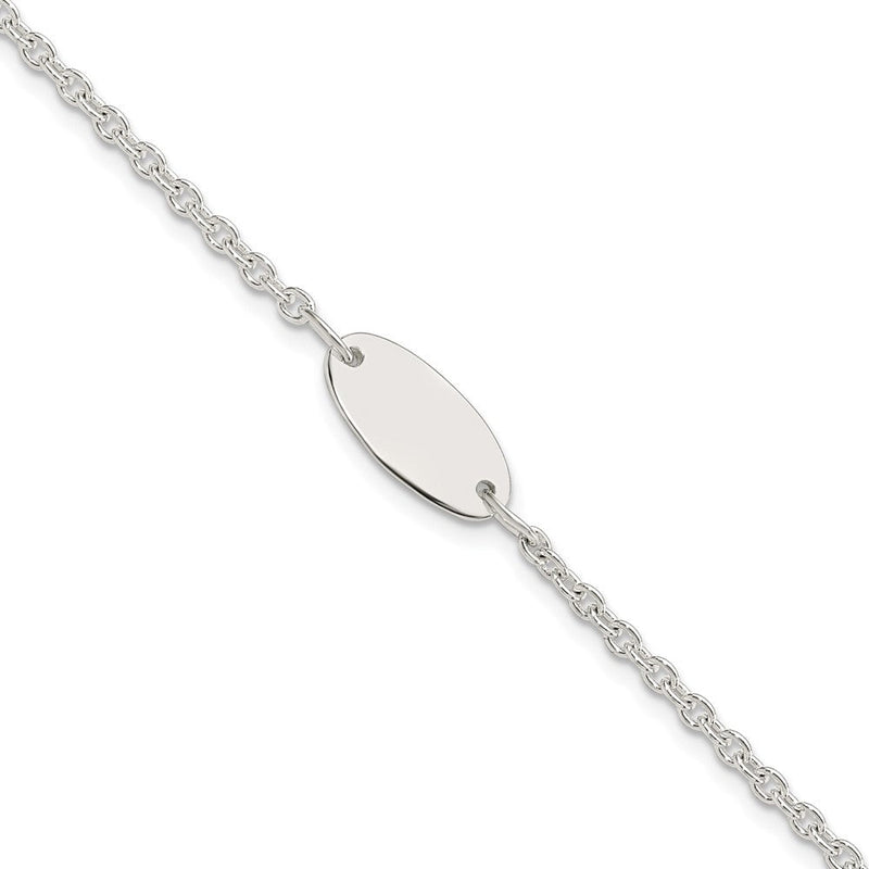 Sterling silver ID bracelet