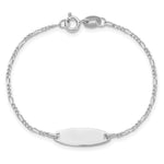 Sterling Silver Polished Childrens 6in ID Bracelet, 6 x 7mm view