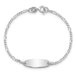 Sterling Silver Polished Childrens 6in ID Bracelet, 6 x 6.6mm view