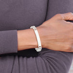 Sterling Silver 7in Curb ID Bracelet view 5