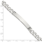 Sterling Silver 7in Curb ID Bracelet view 6