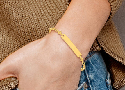 Sterling Silver Bracelets Style QID247GP - Classique Jewelry Inc.