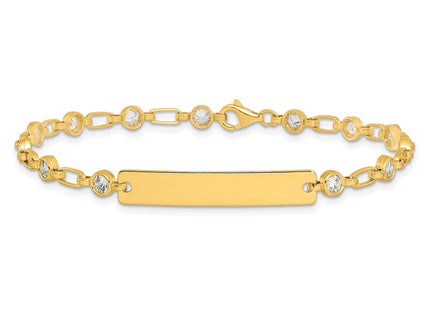 Sterling Silver Bracelets Style QID248GP - Classique Jewelry Inc.