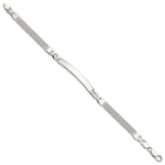 Sterling Silver Double Strand Curb Link 8in ID Bracelet view 3