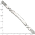 Sterling Silver Double Strand Curb Link 8in ID Bracelet view 6