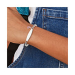 Sterling Silver Polished and Enameled Butterfly Children's ID Bracelet view 5