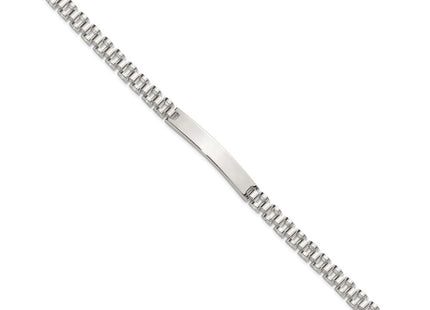Sterling silver ID bracelet, alternate view