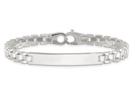 Sterling silver ID bracelet, another view