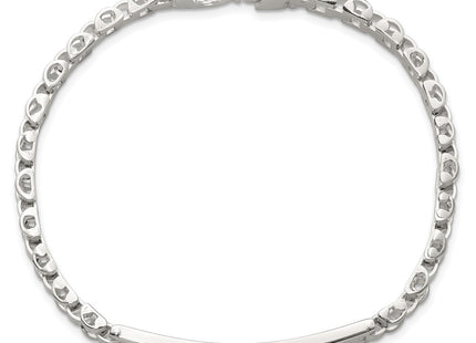 Sterling silver ID bracelet, further view