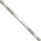 Sterling Silver Polished Fancy Link ID Bracelet, 7.5 x 4.7mm