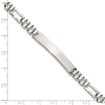 Sterling Silver Polished Fancy Link ID Bracelet, 7.75 x 6.5mm view