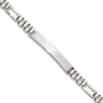 Sterling Silver Polished Fancy Link ID Bracelet, 7.75 x 6.5mm view