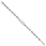 Sterling Silver Polished Mariner/Anchor Link ID Bracelet, 7.5 x 5mm view