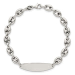 Sterling Silver Polished Mariner/Anchor Link ID Bracelet, 7.5 x 5mm view