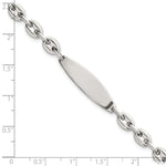 Sterling Silver Polished Mariner/Anchor Link ID Bracelet, 7.5 x 5mm view